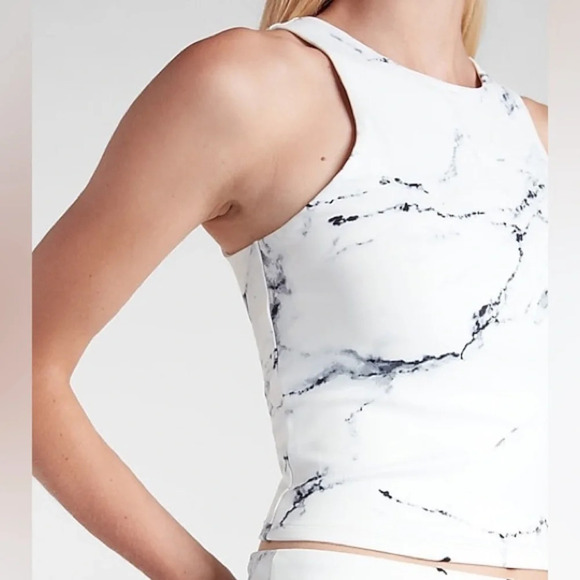 EXPRESS NWOT Body Contour High Compression Marbled High Neck XXS - Picture 3 of 9